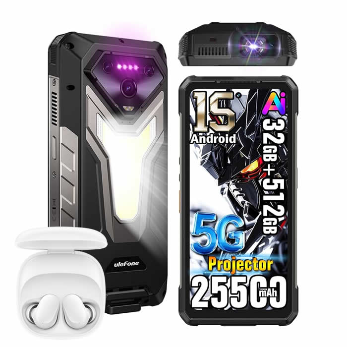 Ulefone Armor 34 Pro Plus 5G resistente con proyector integrado