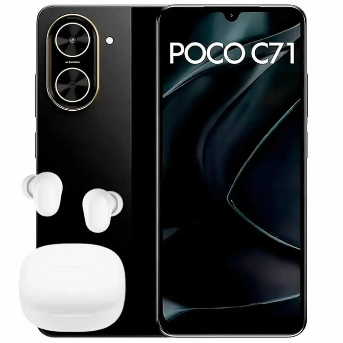 Poco C71 4G 128GB Negro con Buds
